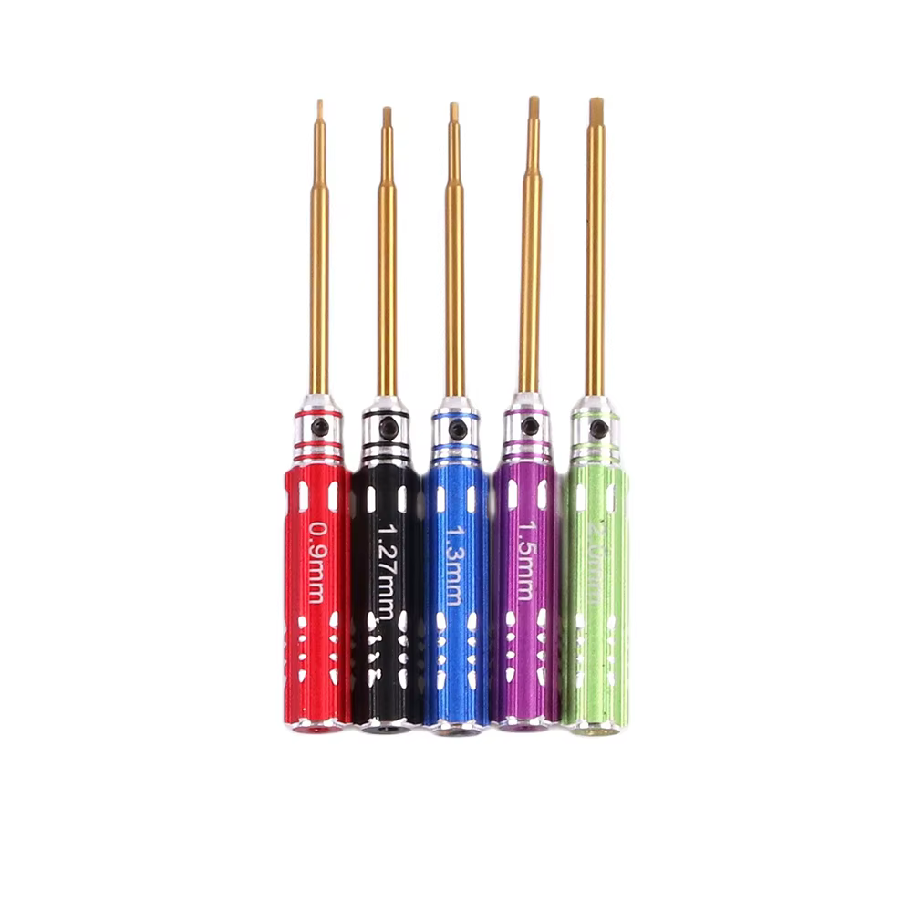 1 jeu de tournevis hexagonaux 0.9 1.27 1.3 1.5 2.0mm