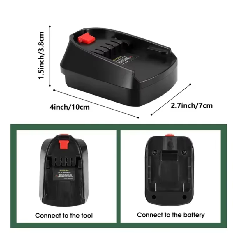 Adaptateur de batterie BOSB18C pour outils électriques Lithium-io ménagers vert Bosch Compatible