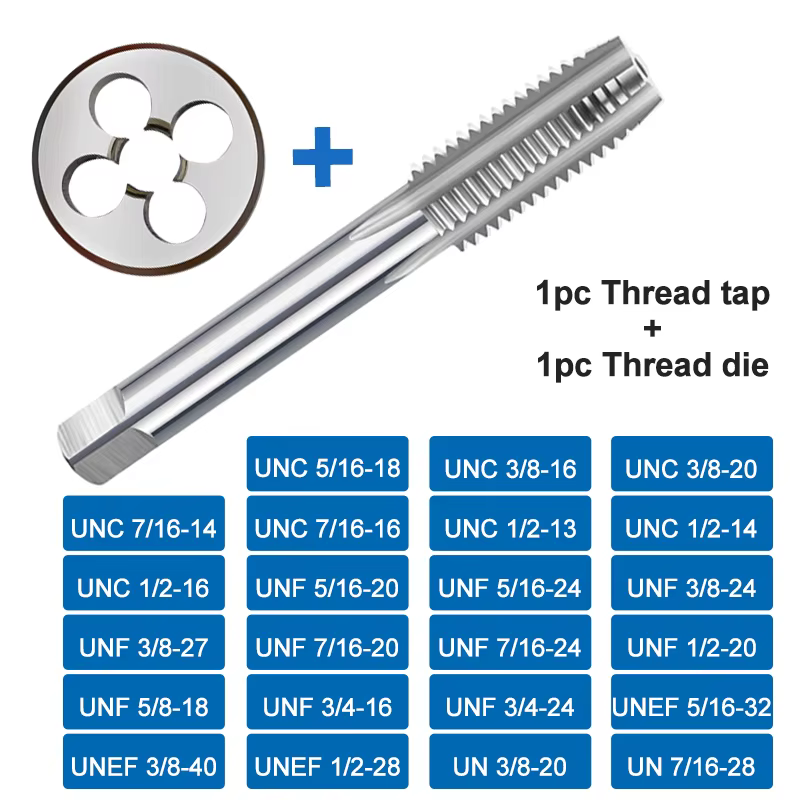 2pcs HSS main robinet foret 5/16 3/8 7/16 1/2 5/8 3/4-18 20 24 28 40 CMCP UNC UNF UNEF