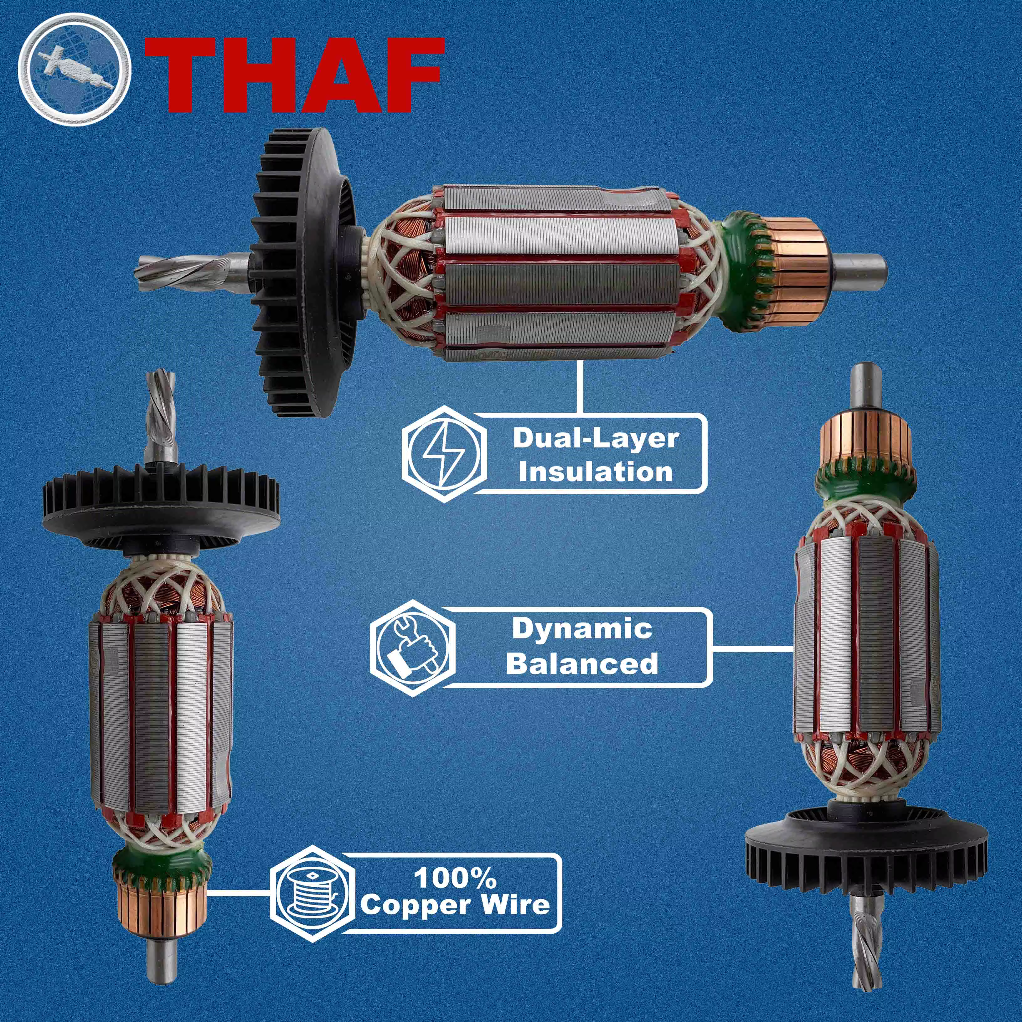AC 220V 240V GSB16 GSB16RE Induit Rotor pour BOSCH GSB550RE Perceuse A Percussion Pièces de rechange GSB 16 GSB 16 RE GSB 550 RE
