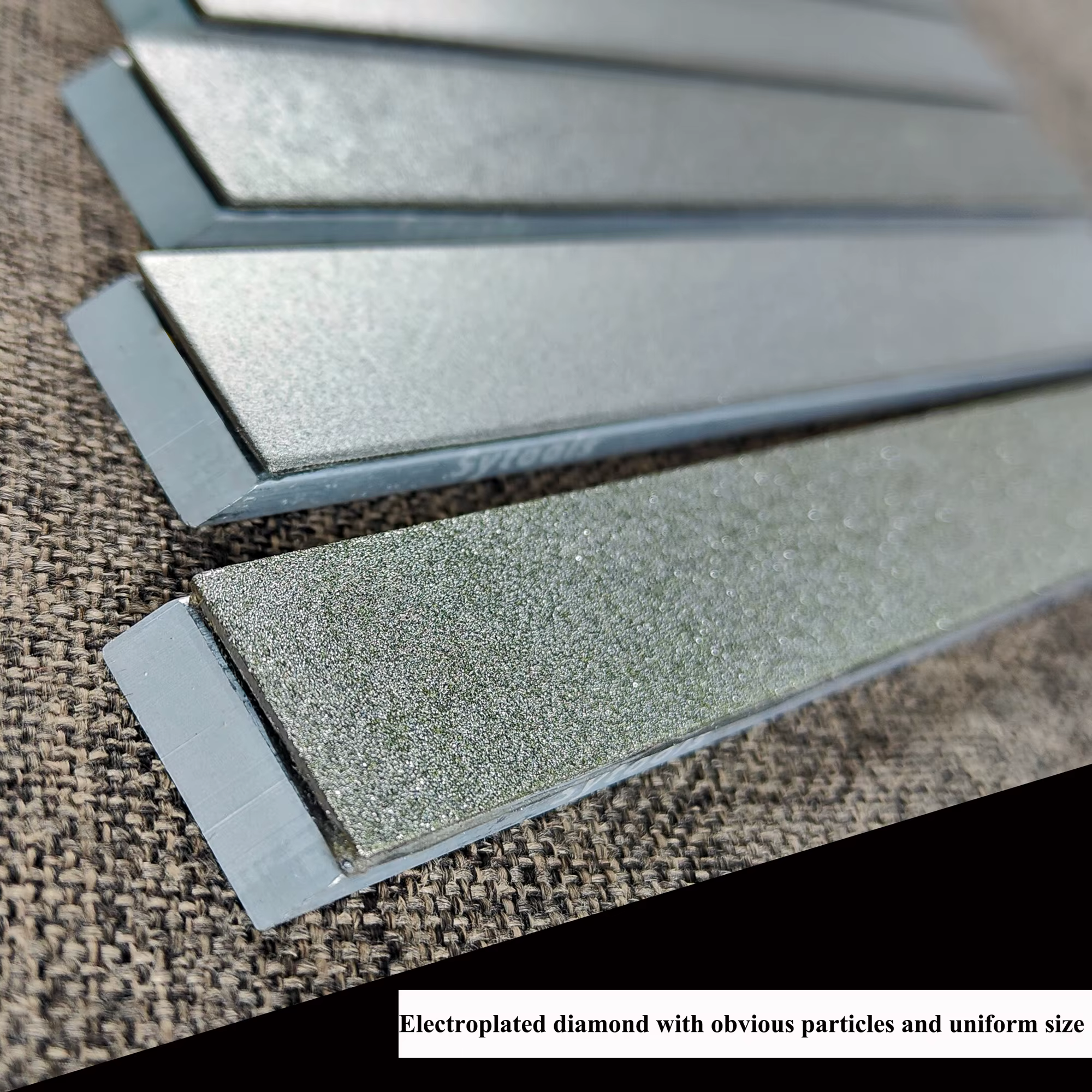 SYTOOLS – jeu de pierres à aiguiser en diamant vierge en alliage d'aluminium