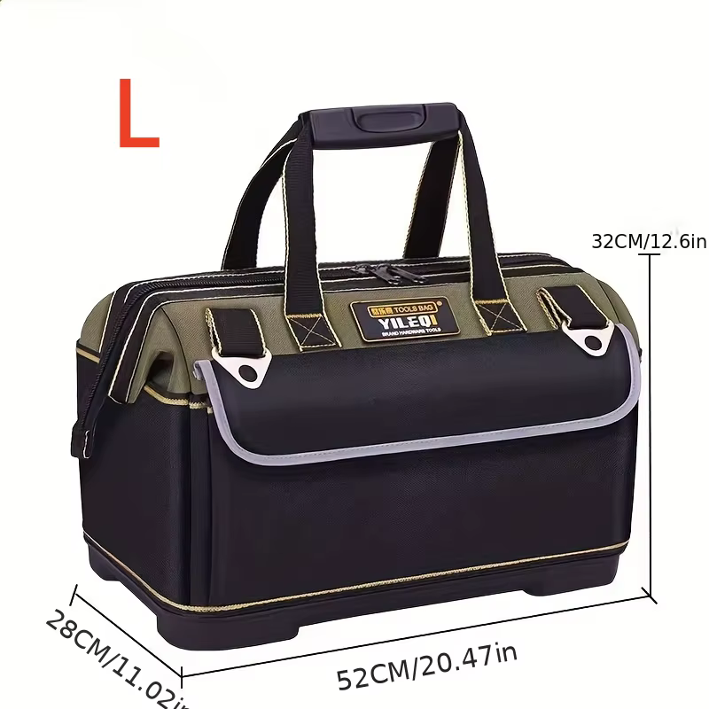 Sac à outils jaune et noir monobloc