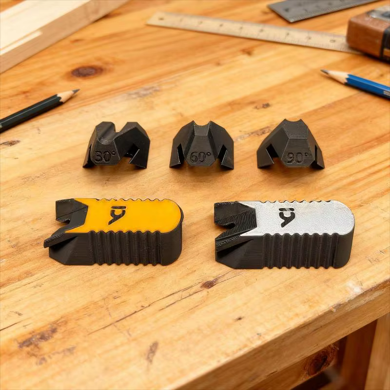 Kit de gabarits de perçage DIY avec 30 accessoires ° 60 ° 90 ° Outil de menuiserie Angle Blocks