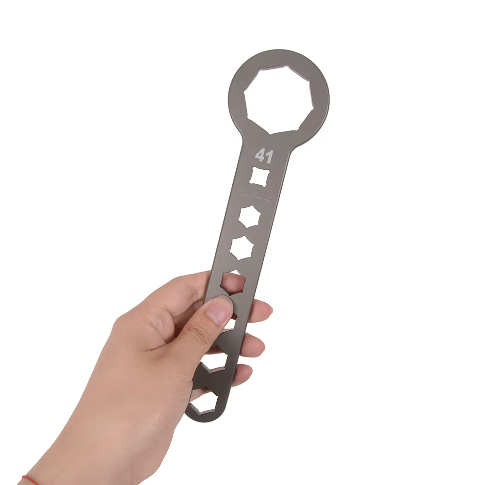 Outils de démontage de tête d'amortisseur avant de moto en aluminium
