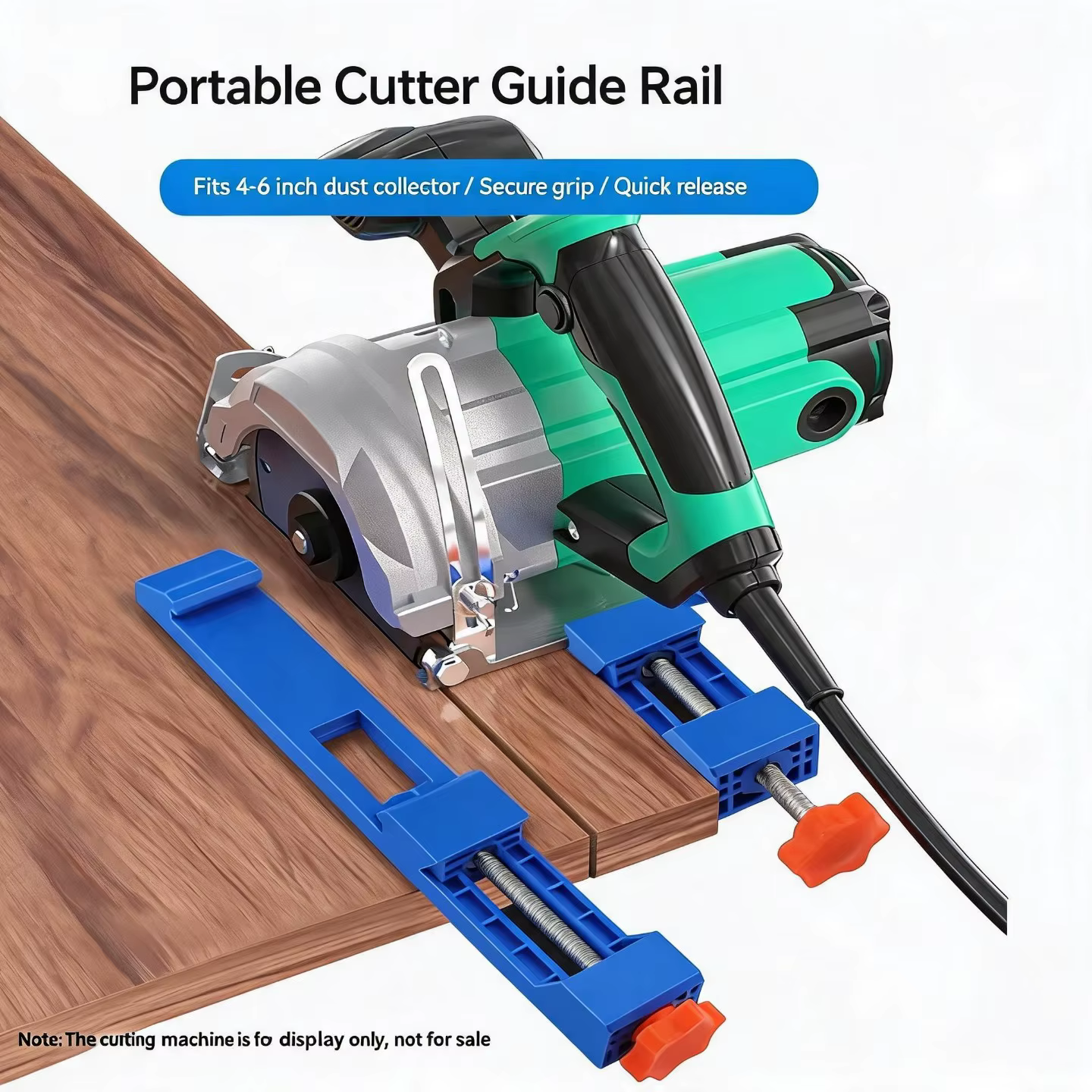 Rail de guidage réglable pour scie circulaire - Outil de coupe portable pour le travail du bois