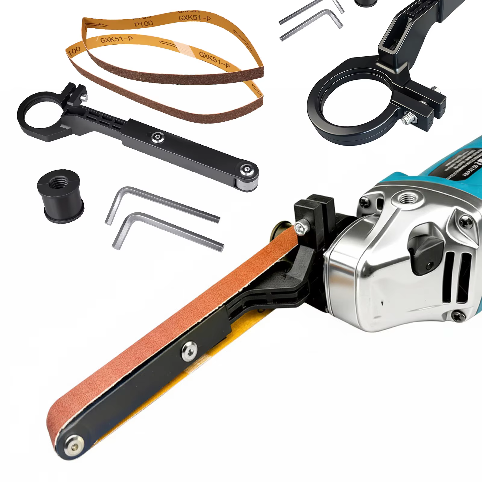 Kit de conversion de meuleuse d'angle en ponceuse à bande pour bricolage domestique