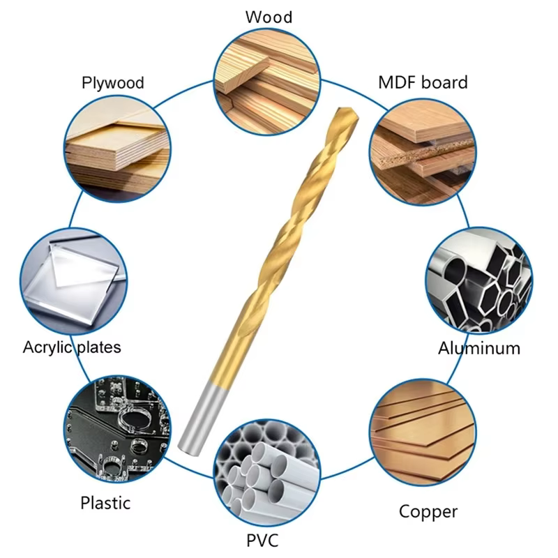 Ensemble de 13 forets en acier rapide