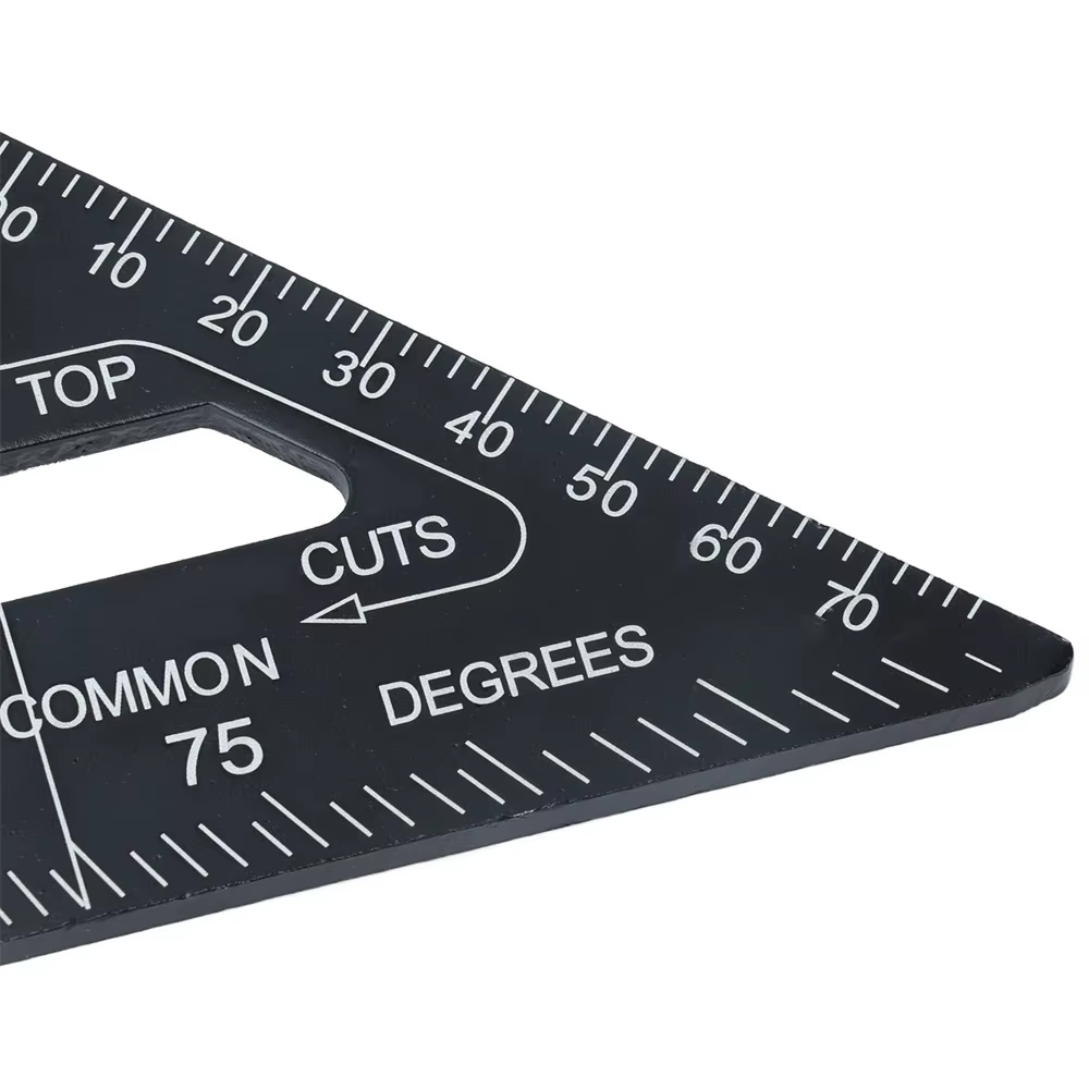 Règle d'angle métrique en pouces