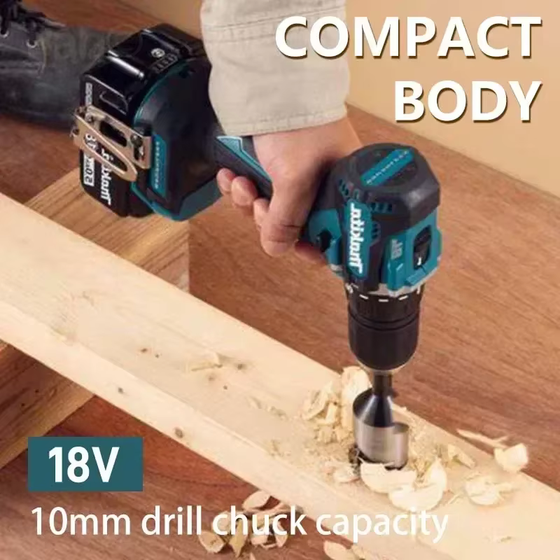 Makita DDF487 Perceuse à percussion électrique sans fil 18V lithium-ion 10 mm