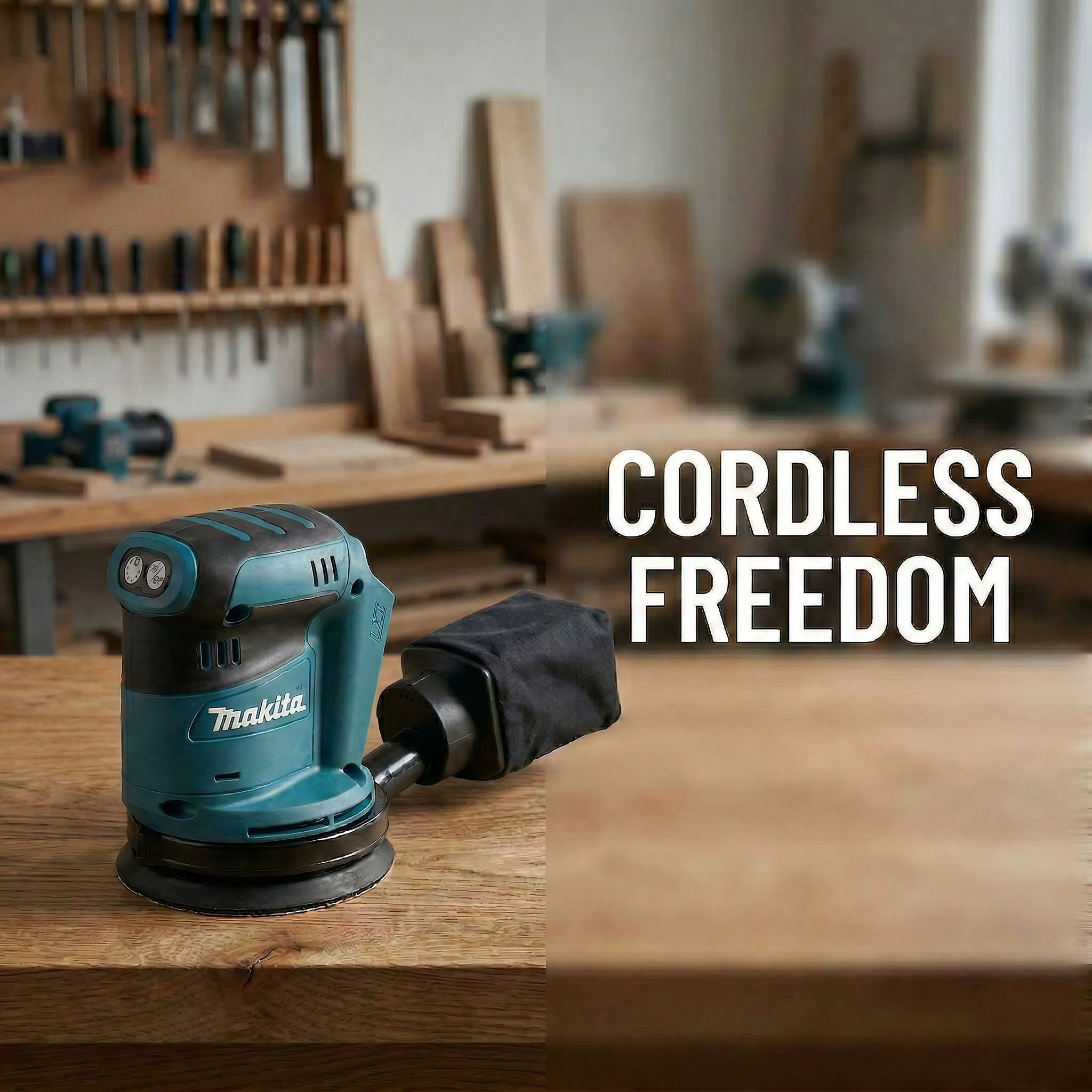 Ponceuse orbitale aléatoire sans fil Makita 18V sans balais
