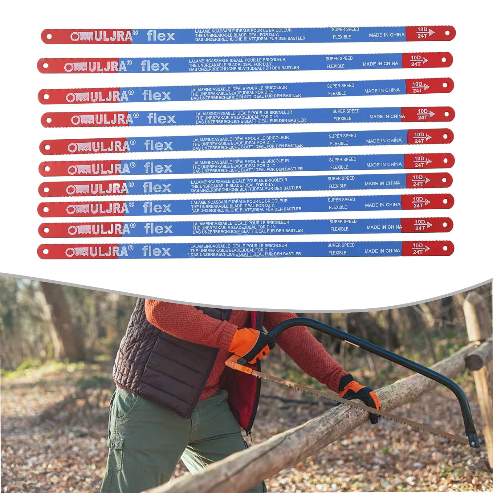 10 pièces/ensemble 14T/18T/24T lame de scie à métaux 300mm M35 lames