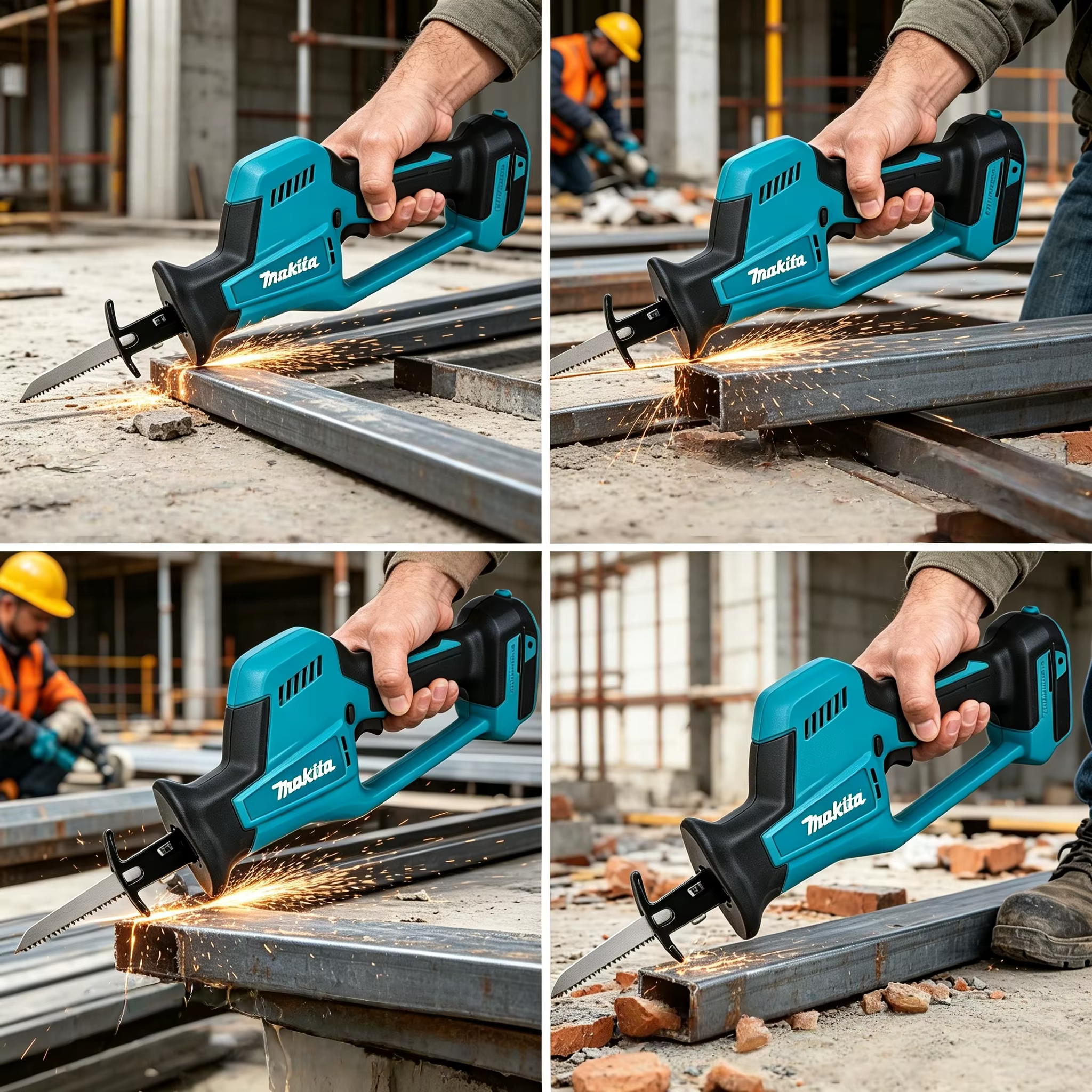 Scie sauteuse rechargeable sans balais Makita DJR189 18V : outil de coupe électrique portable pour le bois et le métal (machine uniquement)