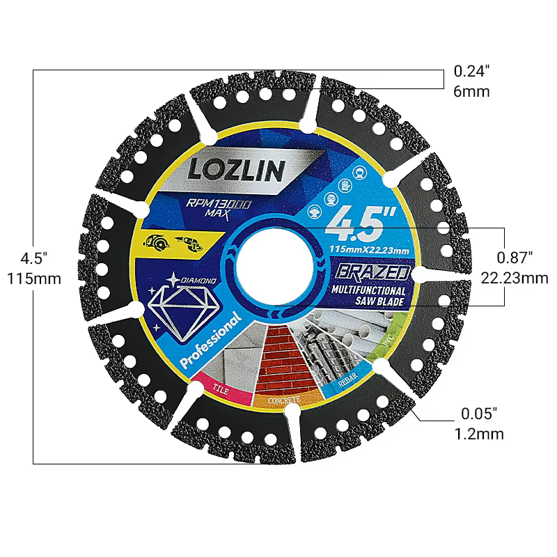 Lame de scie diamantée LOZLIN de 4