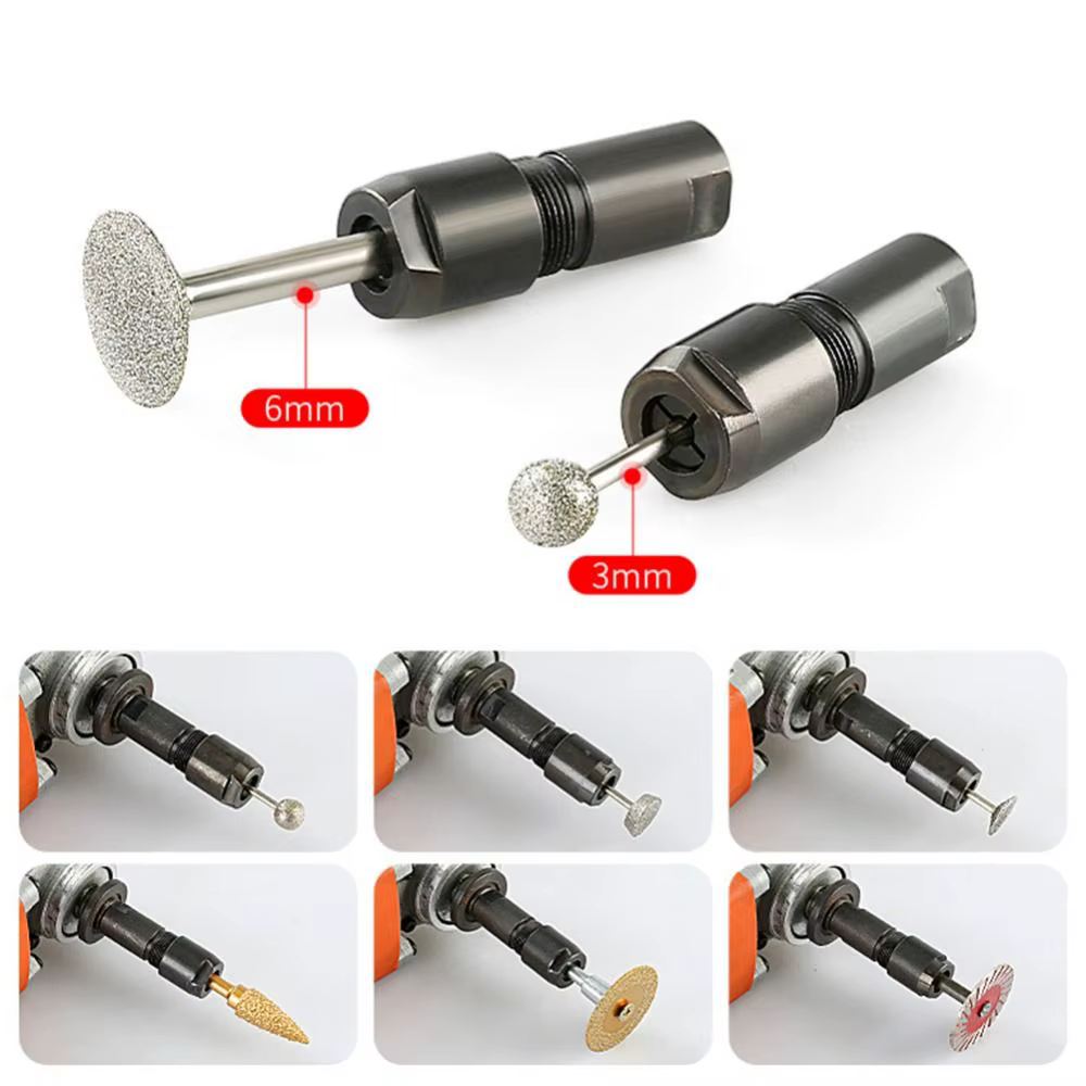 Adaptateur modifié pour meuleuse d'angle 3/6 mm
