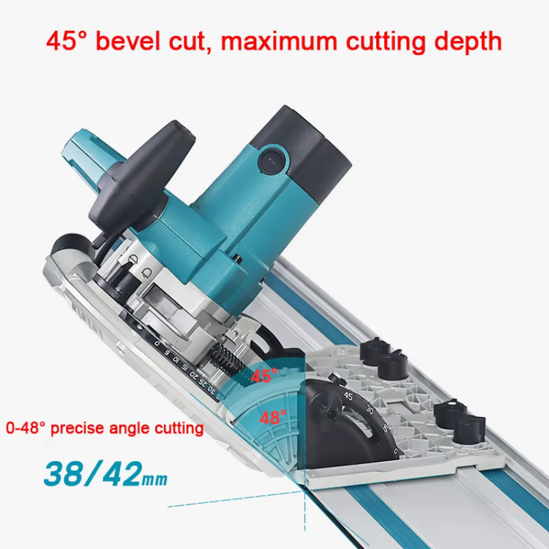 165 (2025 nouveau) 1400W scie à chenilles sans poussière pour le travail du bois