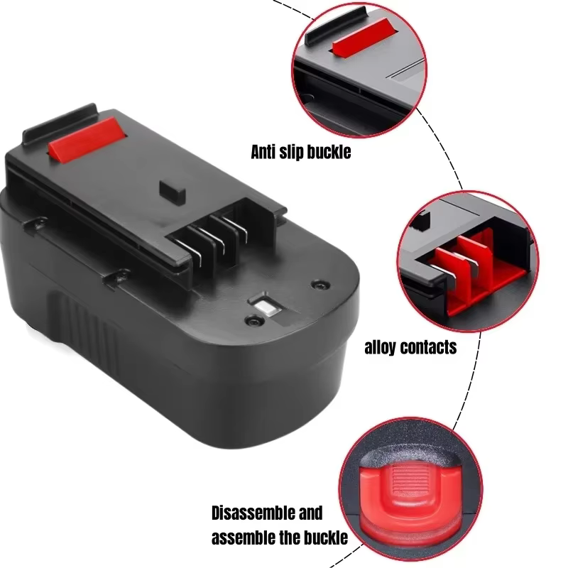 Batterie Rechargeable 18V pour outil électrique Black & Decker8000mAh, A18 A1718 A18NH HPB18 HPB18-OPE FS1800CS FS1800D