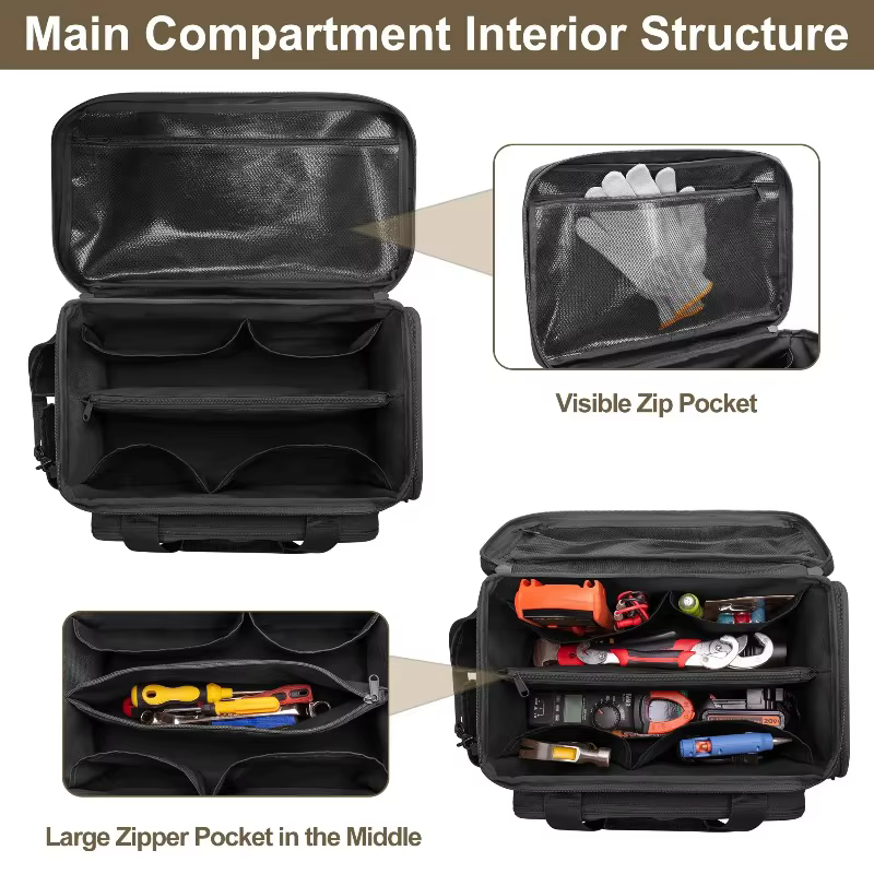 Sac à outils tactique robuste de 14 pouces
