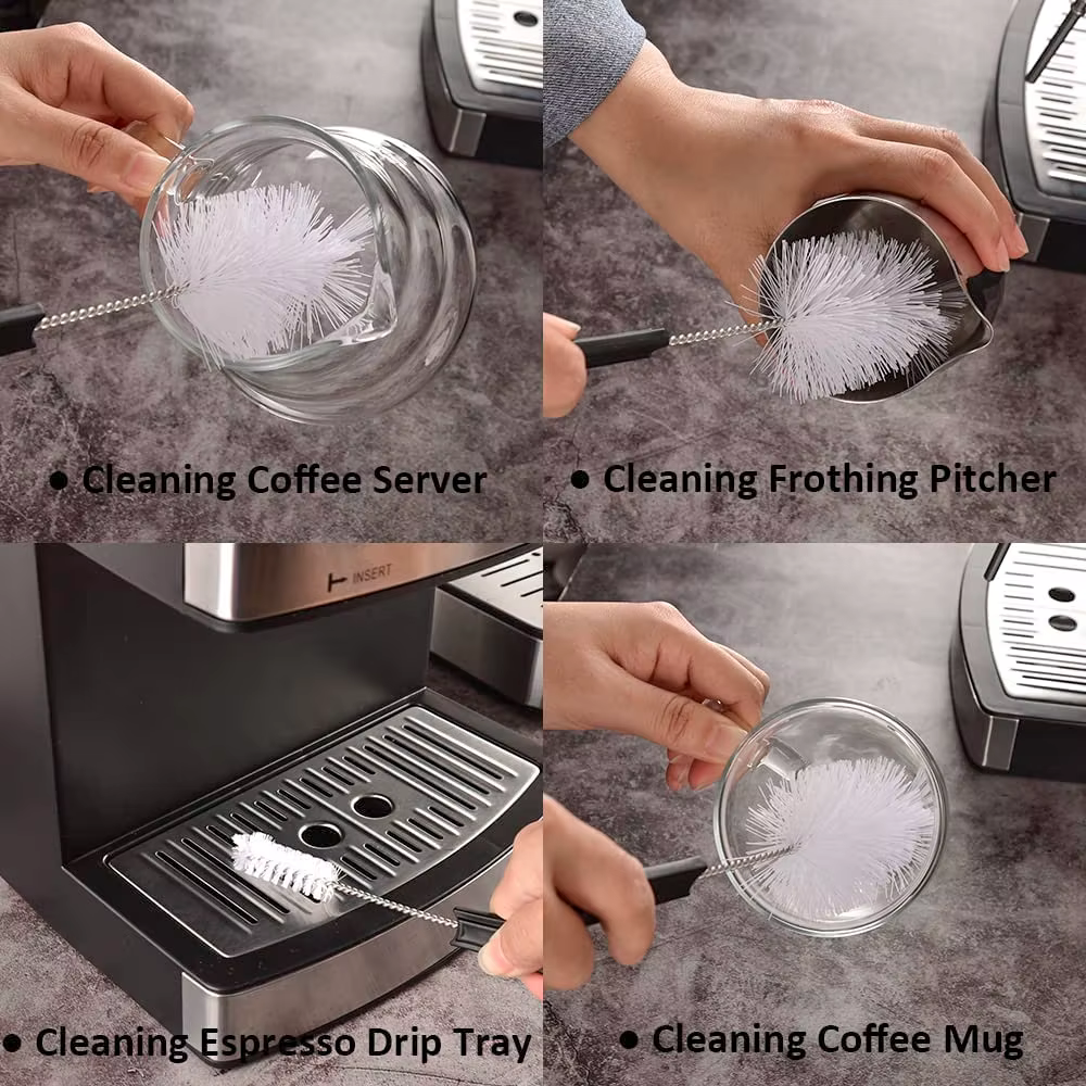 Machine à brosse à expresso pour livres, outils de barista, tête de groupe, baguette à vapeur, mousseur à lait, goutte à goutte