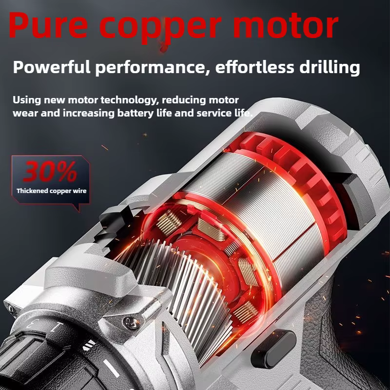 Perceuse électrique multifonctionnelle 16.8V