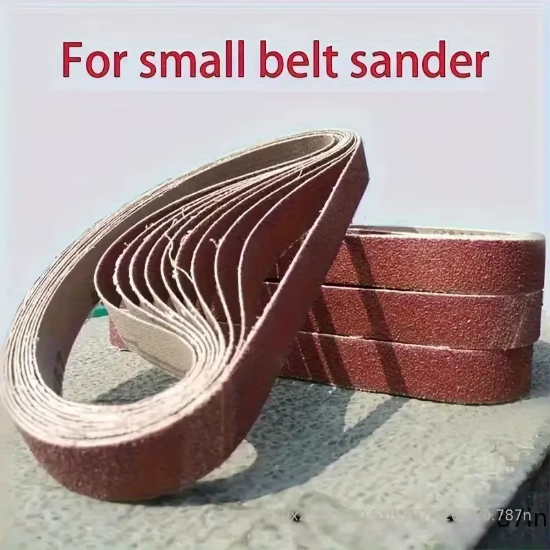 520x20mm 10 pièces 60/100/240/320/800 # Petite ponceuse à bande mini pour le meulage de l'acier inoxydable
