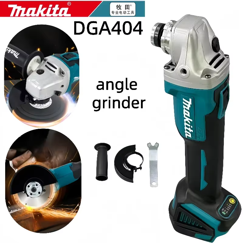 Makita 18V 125mm DGA404 meuleuse d'angle électrique sans brosse Lithium-Ion Rechargeable haute puissance pour couper et polir