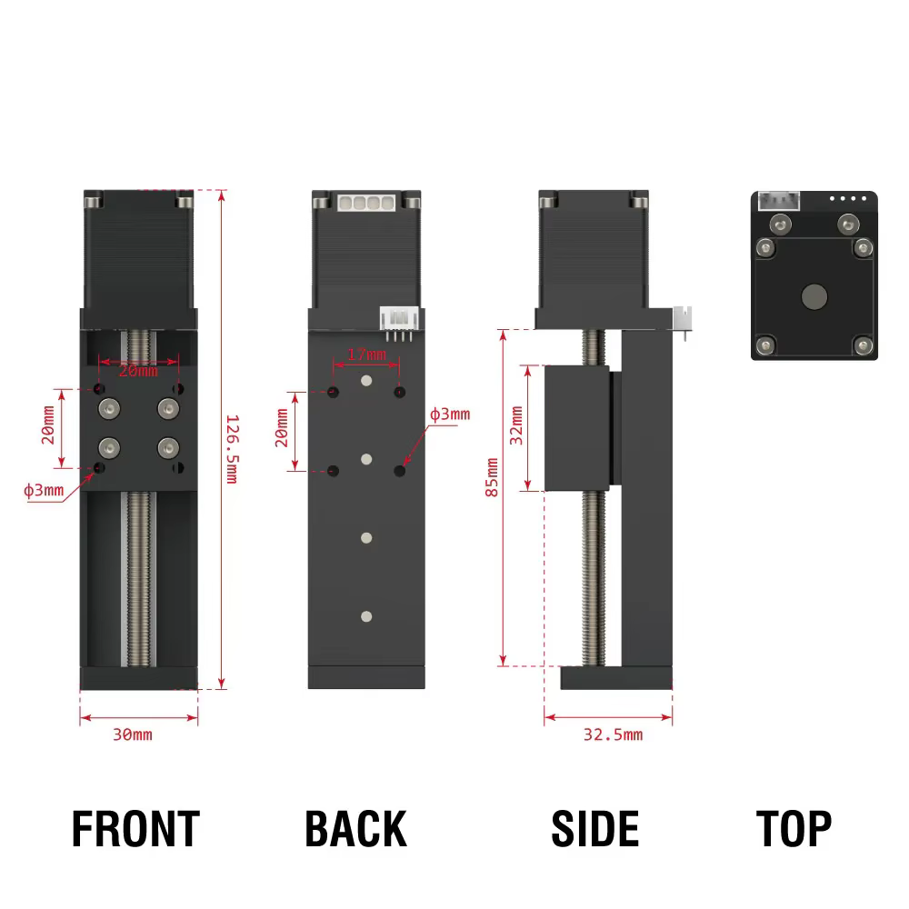 NEJE 50mm MAX4 machine module de réglage de l'axe Z outil de bricolage