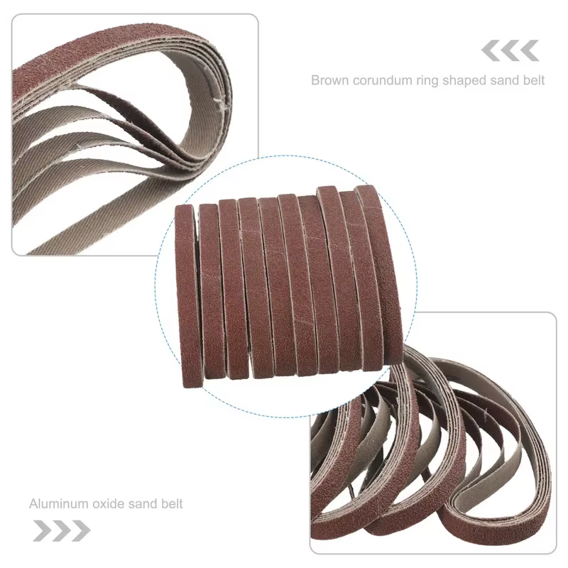 10 pièces de bandes abrasives pour ponceuse à bande
