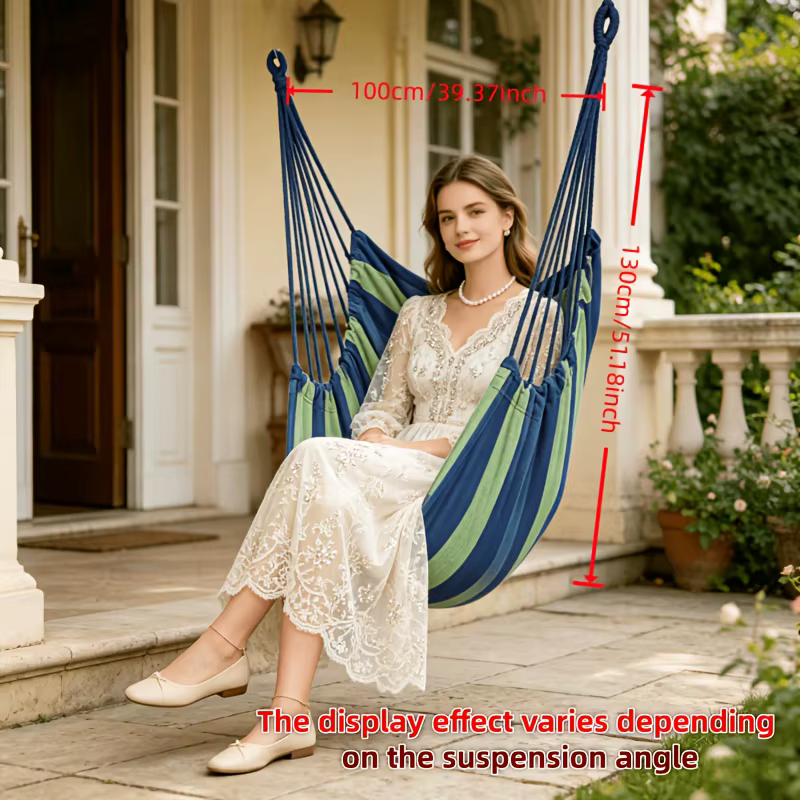 Chaise suspendue multifonctionnelle pour jardin, terrasse, parc et extérieur – Plusieurs tailles, avec manuel