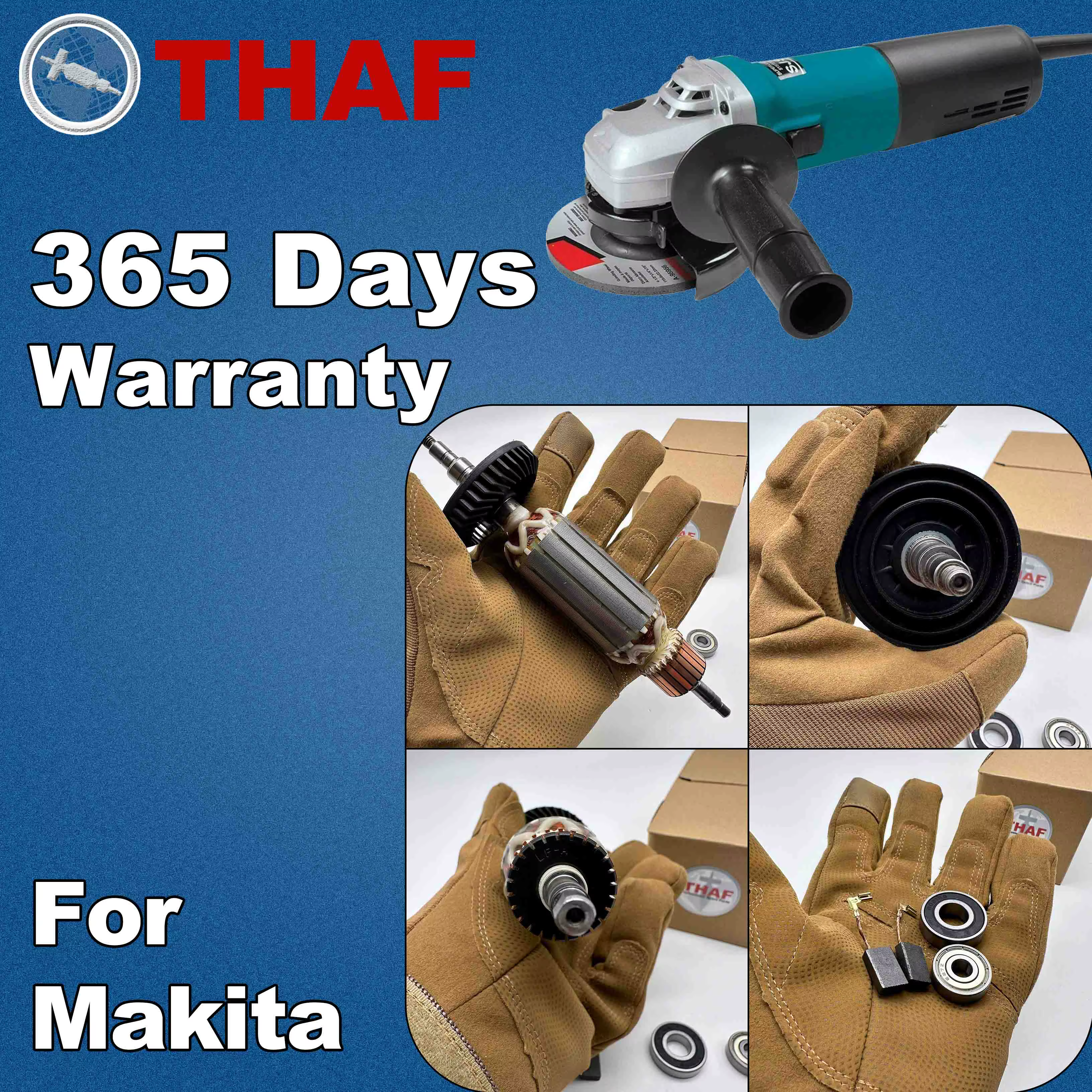 AC 220V 240V 9565C 9565CV Induit Rotor pour MAKITA 9565CVR 9565PC 9565PCV 9564CV Meuleuse Angulaire Pièces de rechange