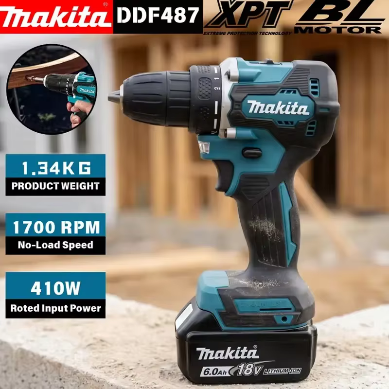 Nouvelle perceuse-visseuse sans fil Makita DDF487