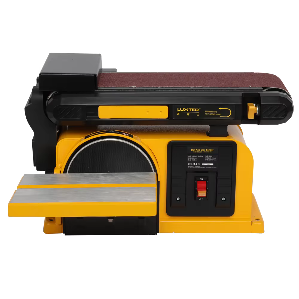 Ponceuse à bande et à disque professionnelle 650W 100x914mm