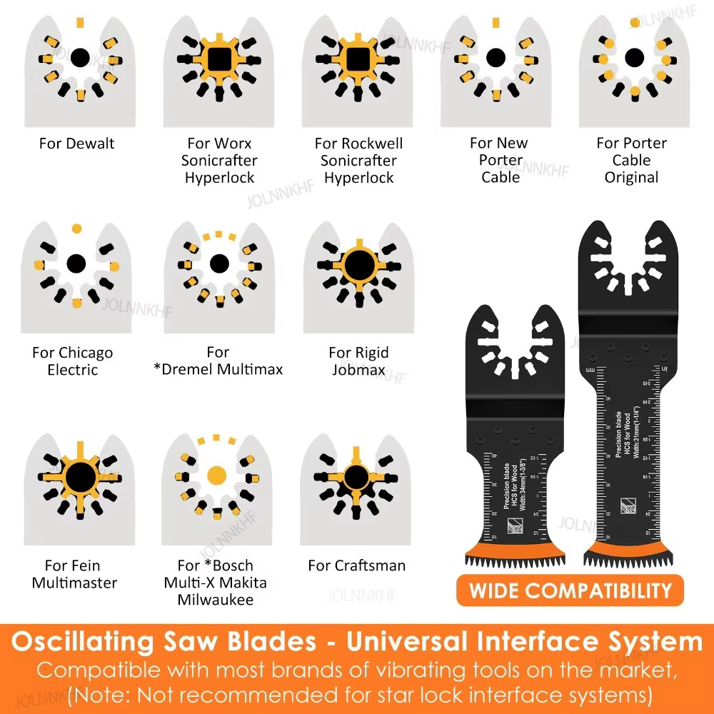 Lames oscillantes Arc Edge pour outil multifonction