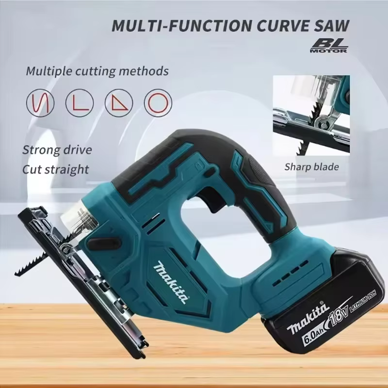 Scie sauteuse électrique sans fil Makita DJV182Z 340W avec lame