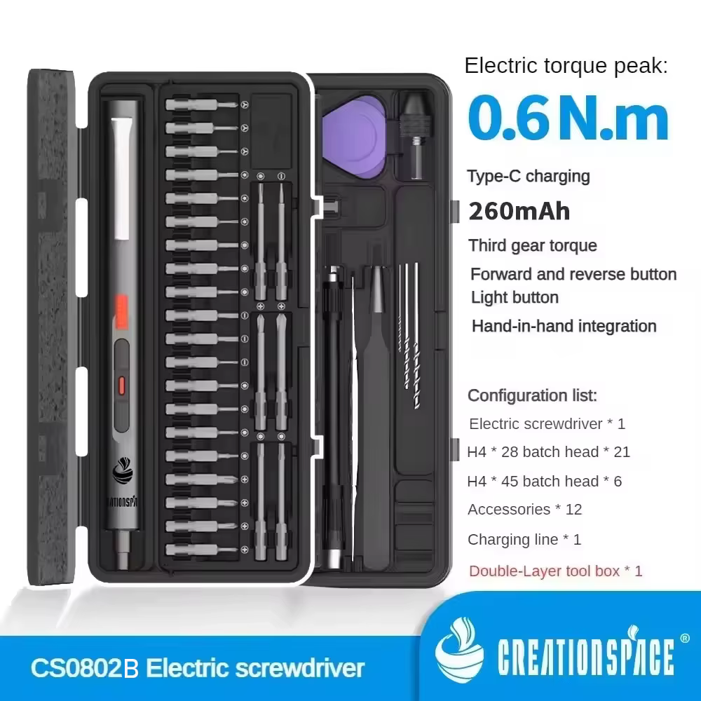 Perceuse-visseuse électrique double usage CreationSpace CS0802B