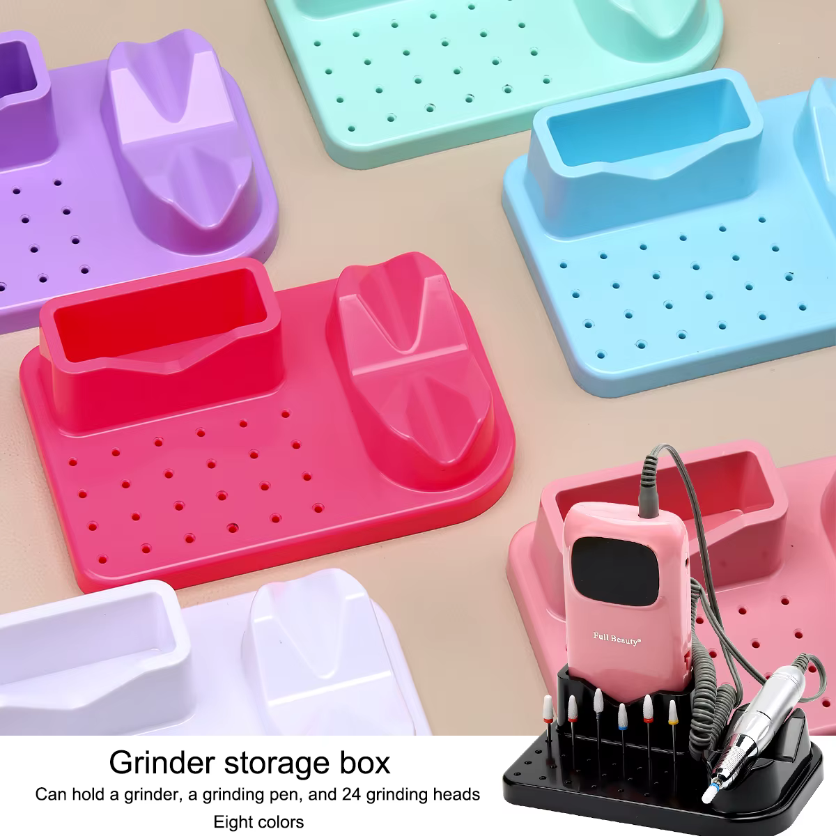 Boîte de rangement multifonctionnelle pour meuleuse