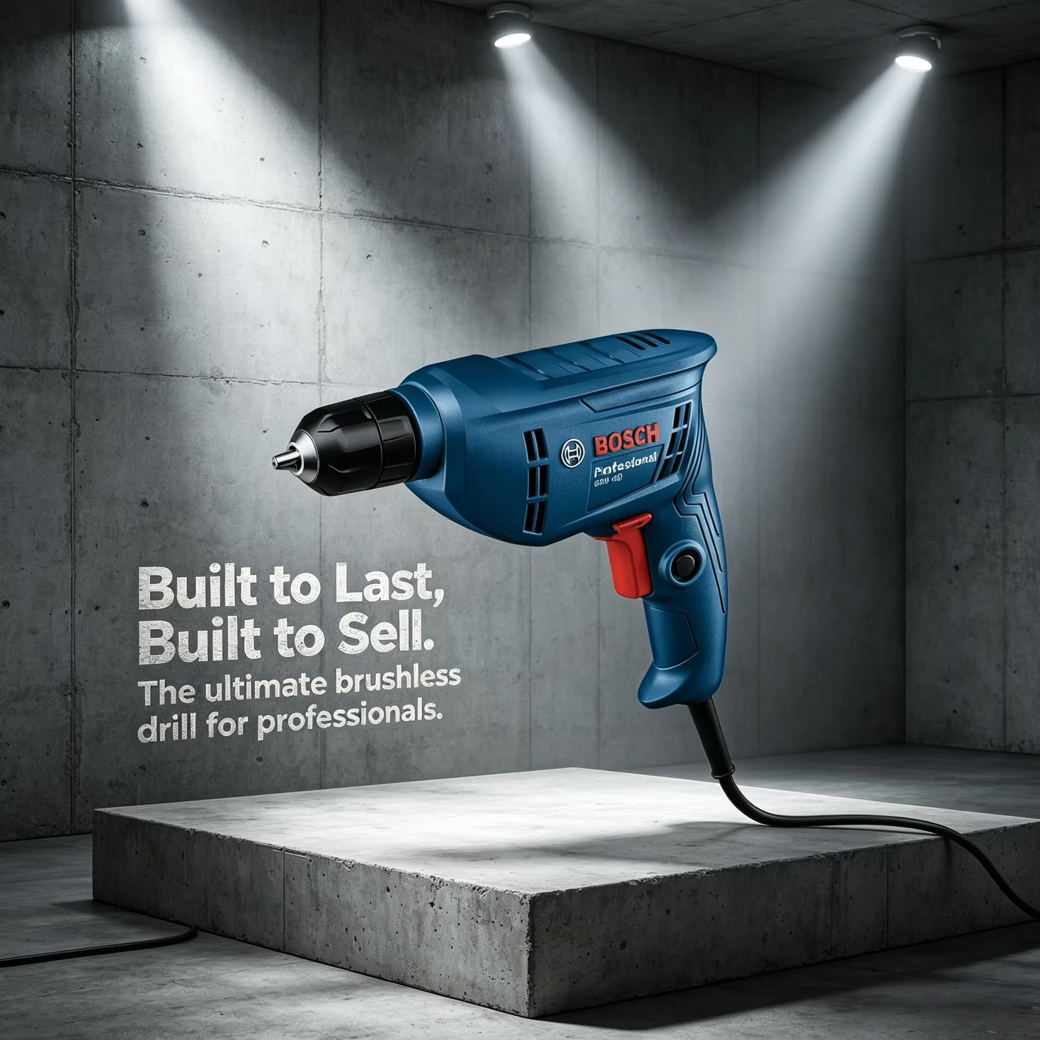 Perceuse à main Bosch GBM400, couple constant pour le perçage du bois courant et les besoins de fixation domestiques quotidiens