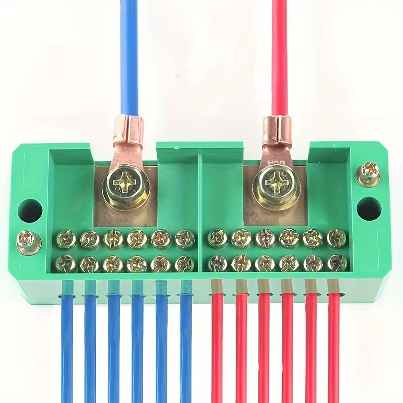 Boîte de jonction électrique monophasé/triphasé Fj6, 1 pièce, prises de 2 pouces, 6/8/12 ports, bornier en laiton, adapté à la distribution domestique, prise en charge maximale 200A, 220V