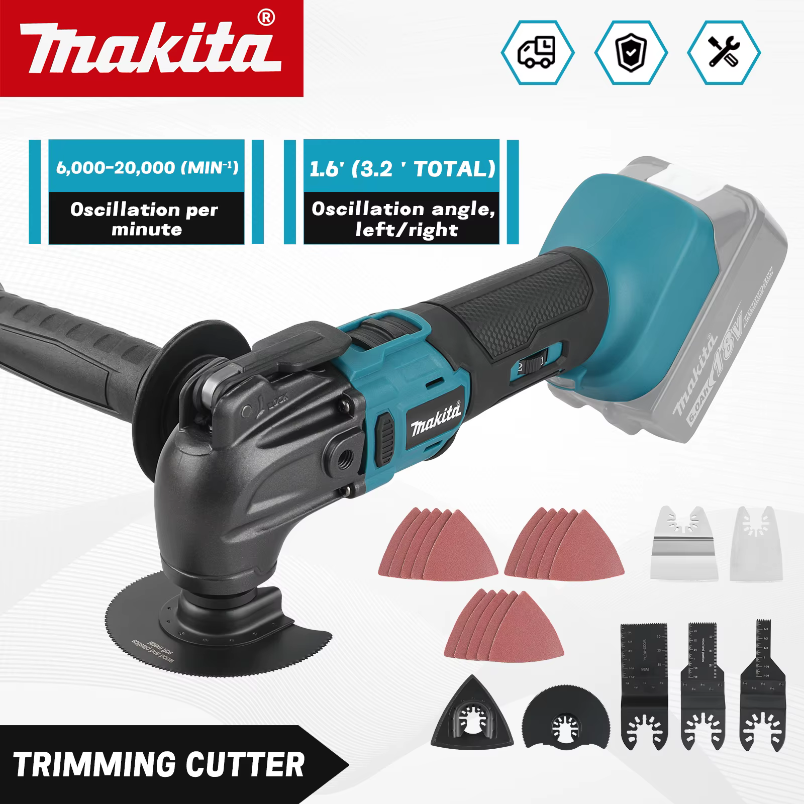 Outil oscillant sans fil Makita 18V