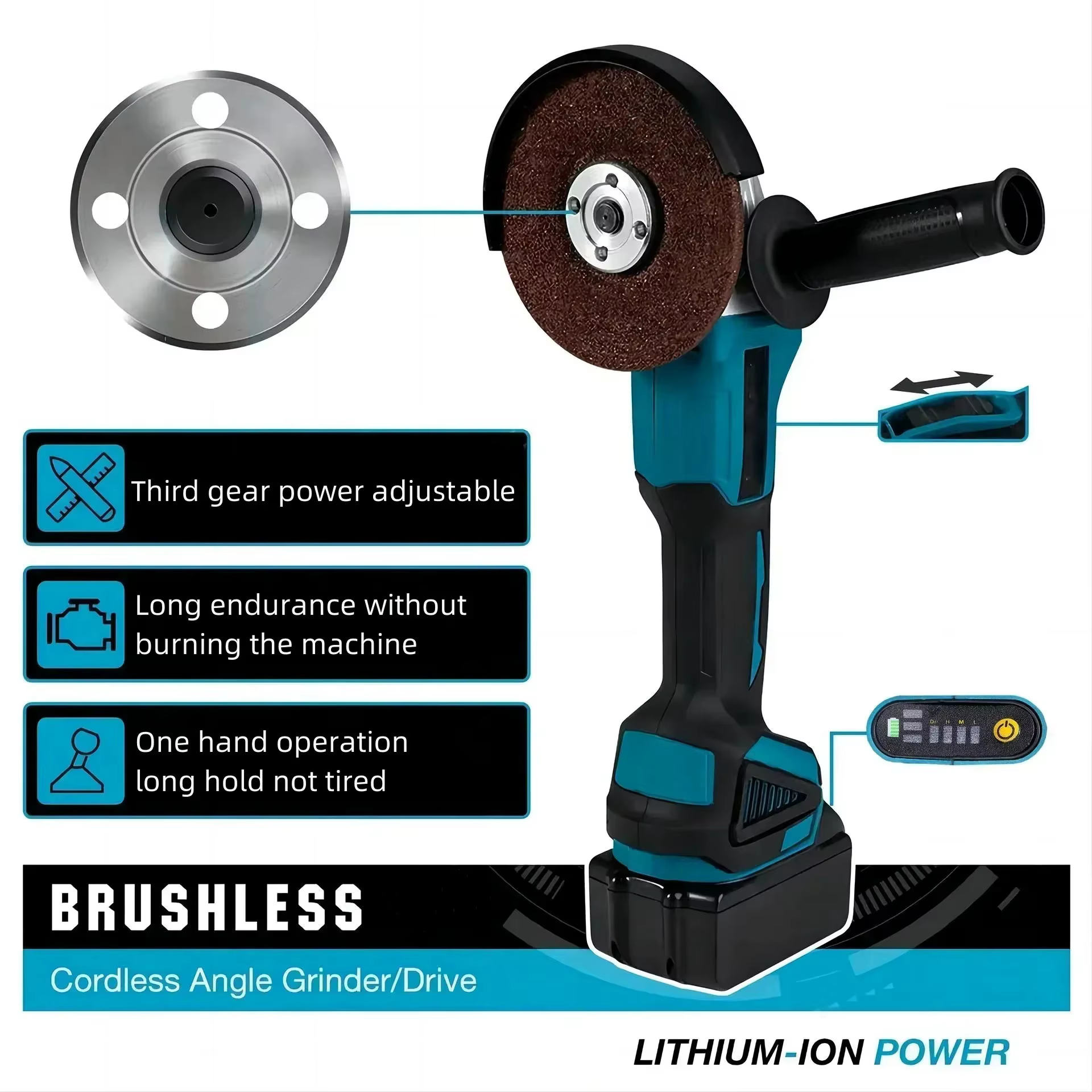 Meuleuse d'angle Makita DGA404 100/125 mm