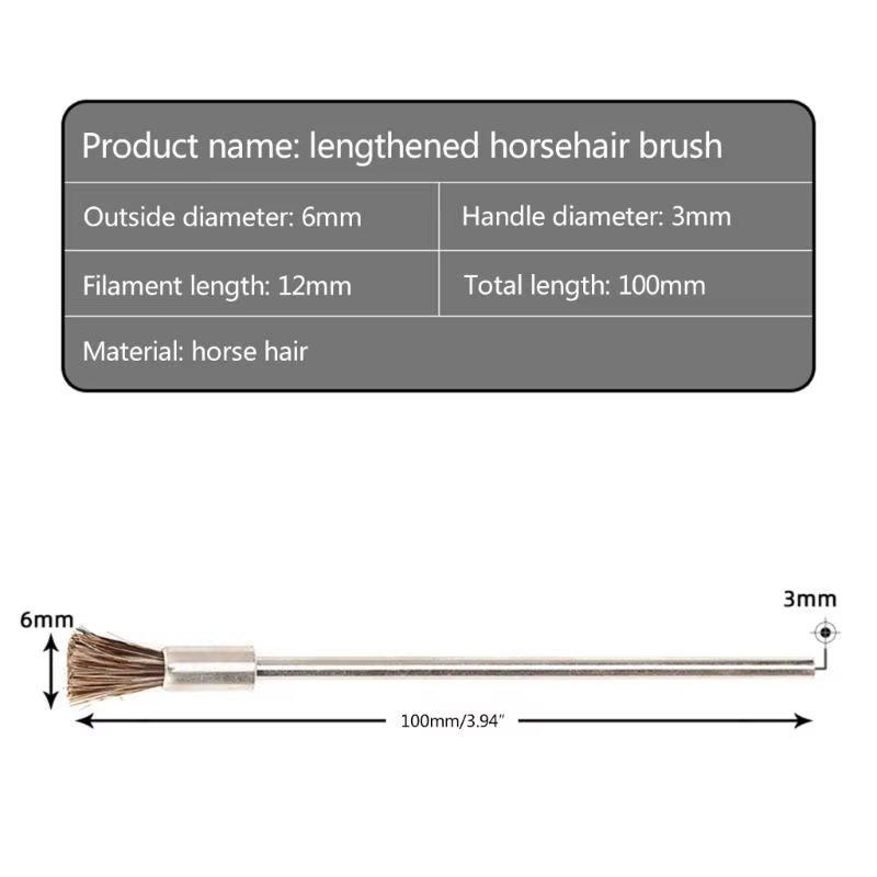 R9uf en acier métallique brosse en laiton mini-pinceau rotatif outil