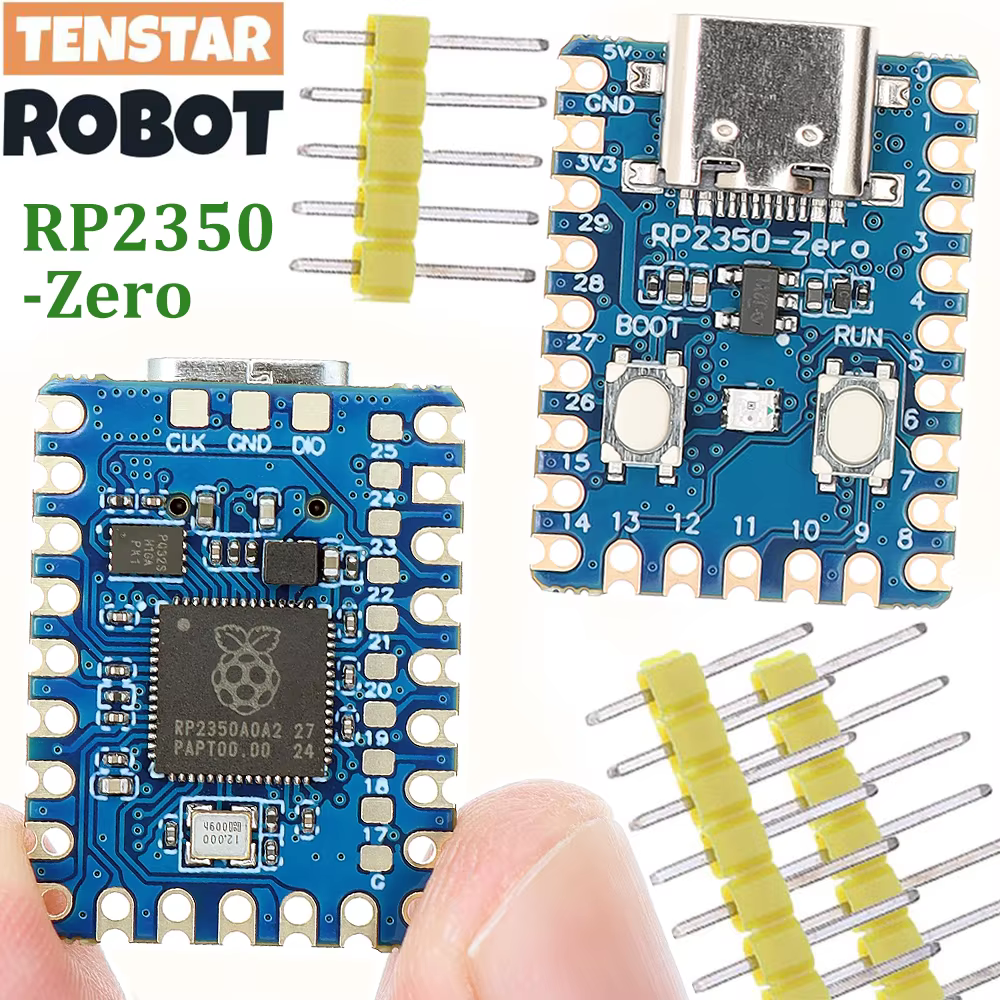 TENSTAR RP2040-Zero RP2040 pour microcontrôleur Raspberry Pi PICO Module de carte de développement double cœur 2 mo Flash RP2350