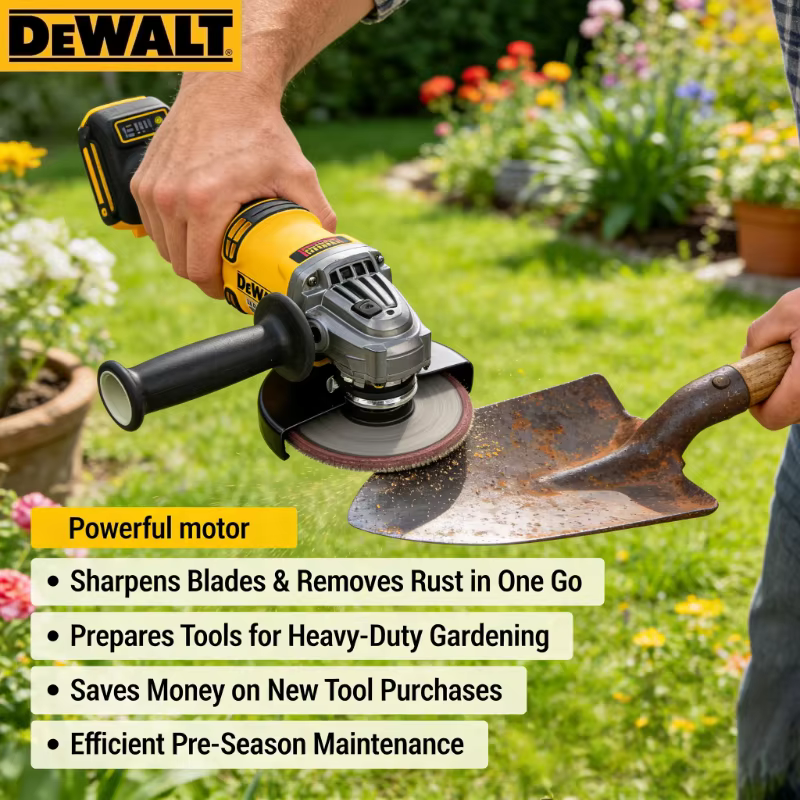 Meuleuse d'angle sans fil DEWALT DCG414 125 mm | Machine professionnelle de découpe du métal et du bois (batterie non