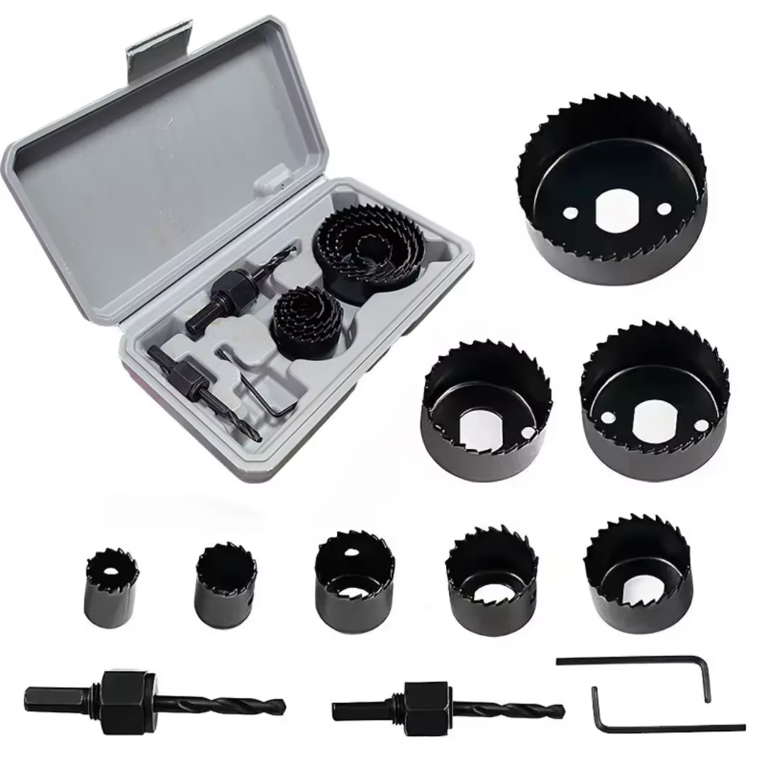 Kit de scies cloches professionnelles et durables en acier au carbone