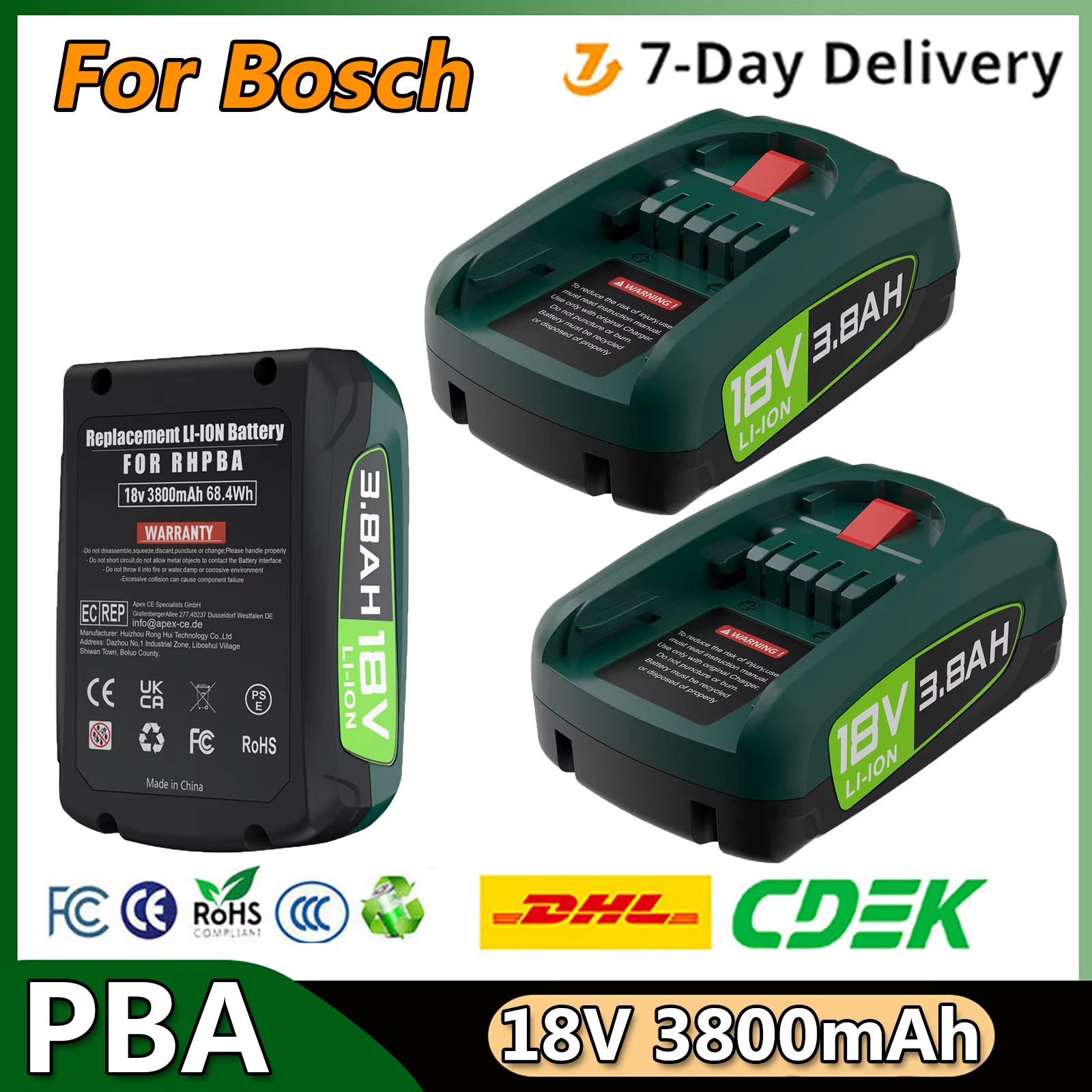 Batterie de remplacement pour outils Bosch