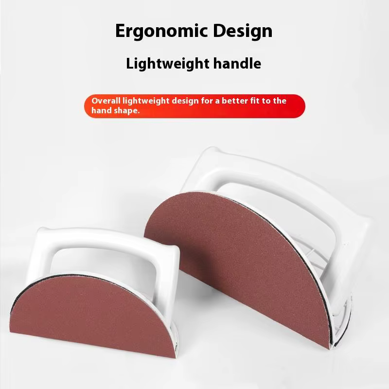 Nouvel ensemble de ponceuses d'angle en plastique ergonomiques portatives pour projets de bricolage en menuiserie