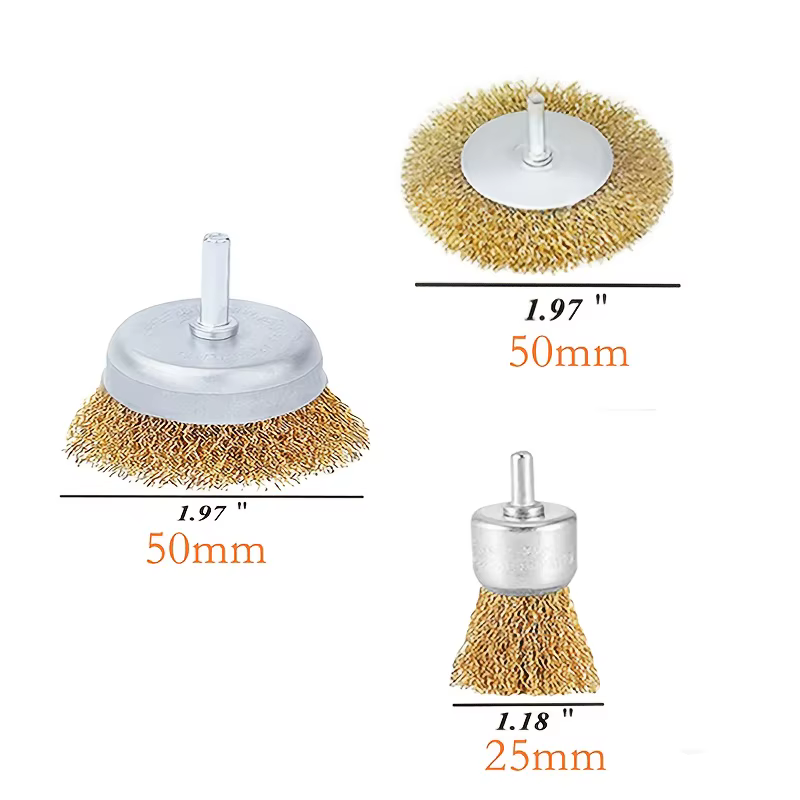 Brosse métallique pour perceuse