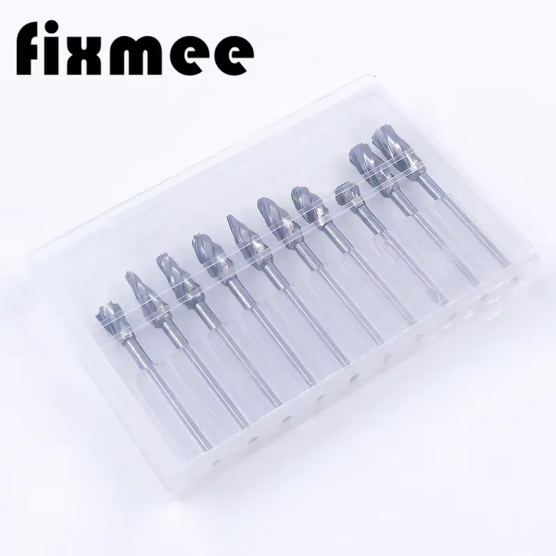 Lot de 10 fraises en carbure 3*6mm pour découpe aluminium