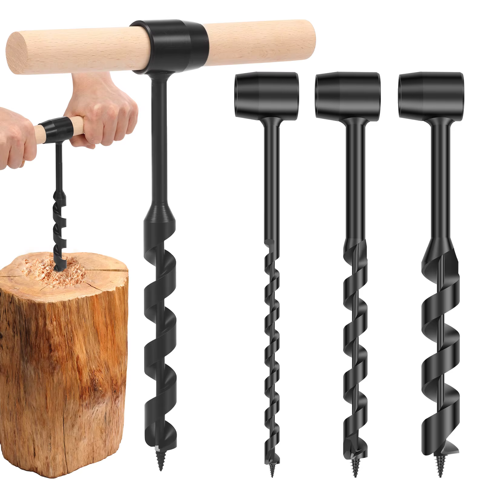 Perceuse à bois multifonctionnelle Bushcraft pour la survie en plein air