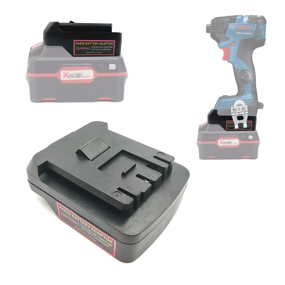 Pour Parkside 20V Batteries au Lithium adaptateur de batterie convertisseur Compatible avec pour Bosch BAT série 18V