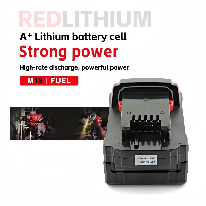 Batterie authentique Milwaukee 18V 6Ah compatible avec les outils sans fil M18 2615-20 2629-20 2641-20 2701-20 & 48-11-1840 48-11-1820